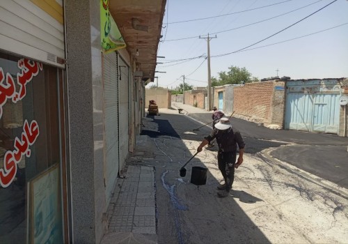 اجرای عملیات زیرسازی و آسفالت در معابر بافت فرسوده در راستای برنامه بازآفرینی شهری خیایان شهید بهرام اسماعیلی